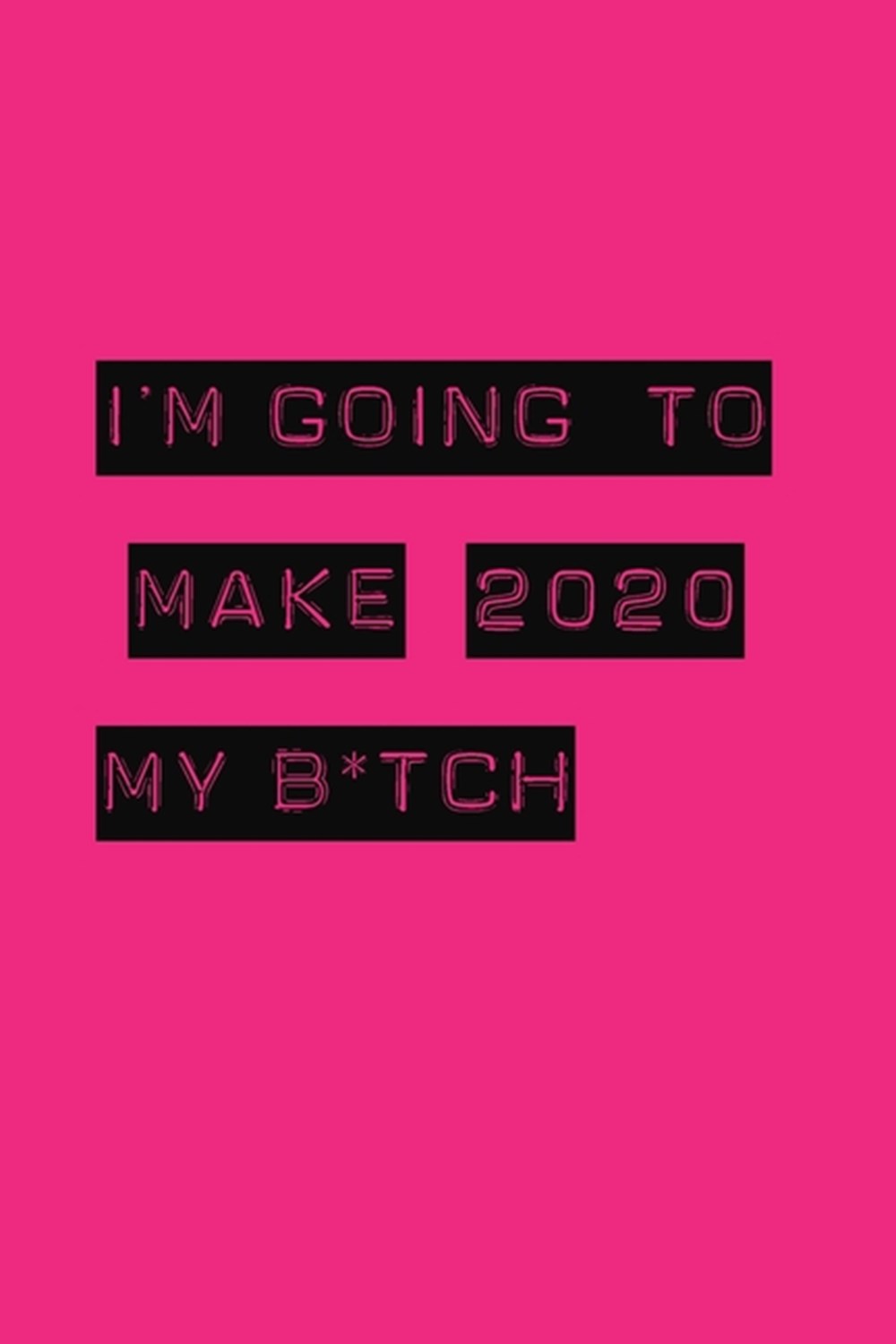 I'm Going to Make 2020 My B*tch: Weekly + Monthly View Planner - Motivational Quote - 6x9 in - 2020 