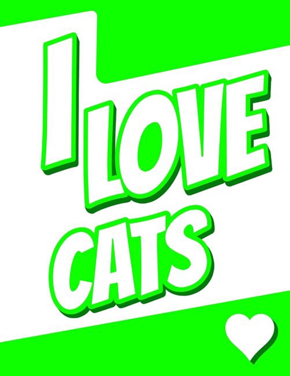 I Love Cats: Large Print Address Book, Birthday, Christmas, Friendship Gifts for Women, Men, Seniors