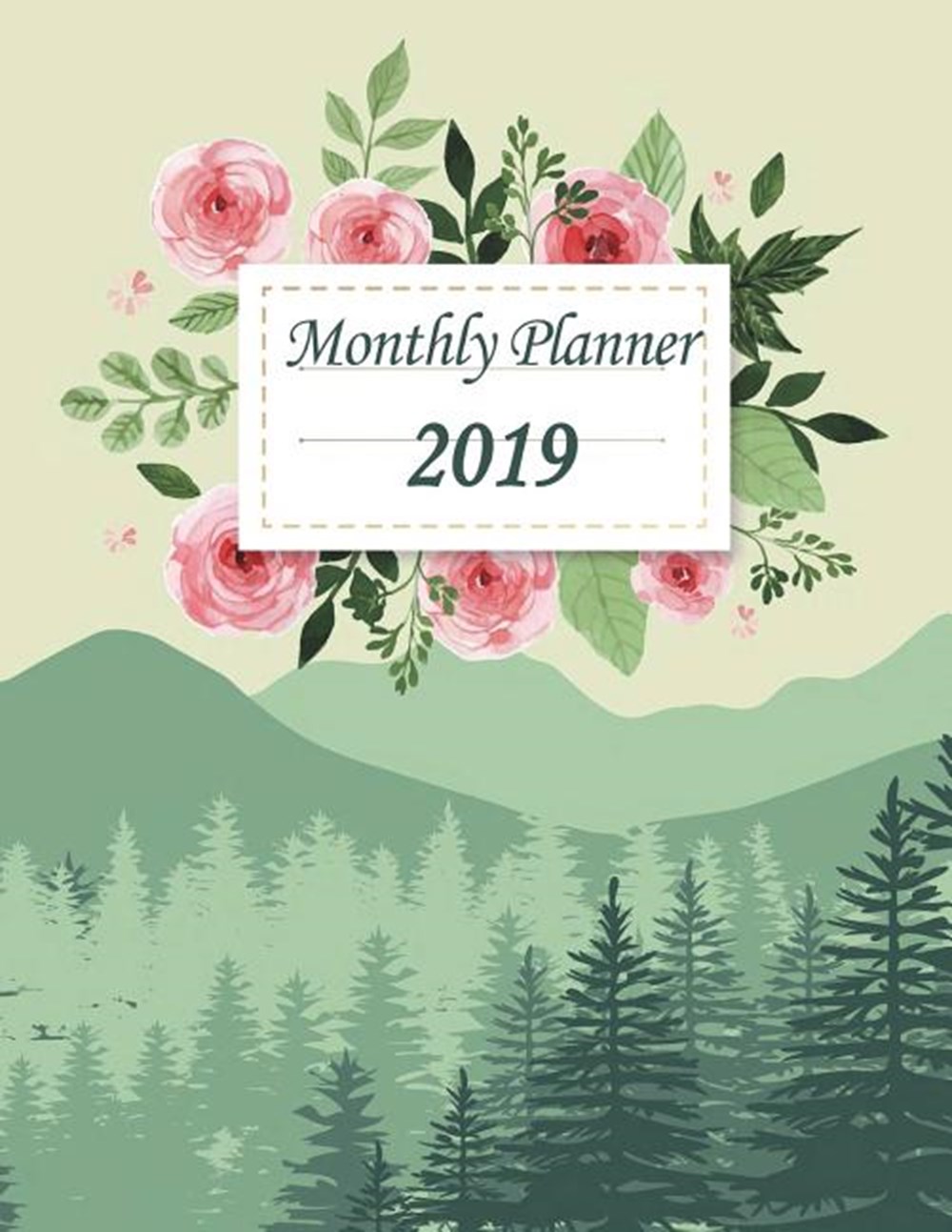 Monthly Planner 2019 Daily Journal Planner, 12 Months Calendar, Schedule Planner, Agenda Planner a Y
