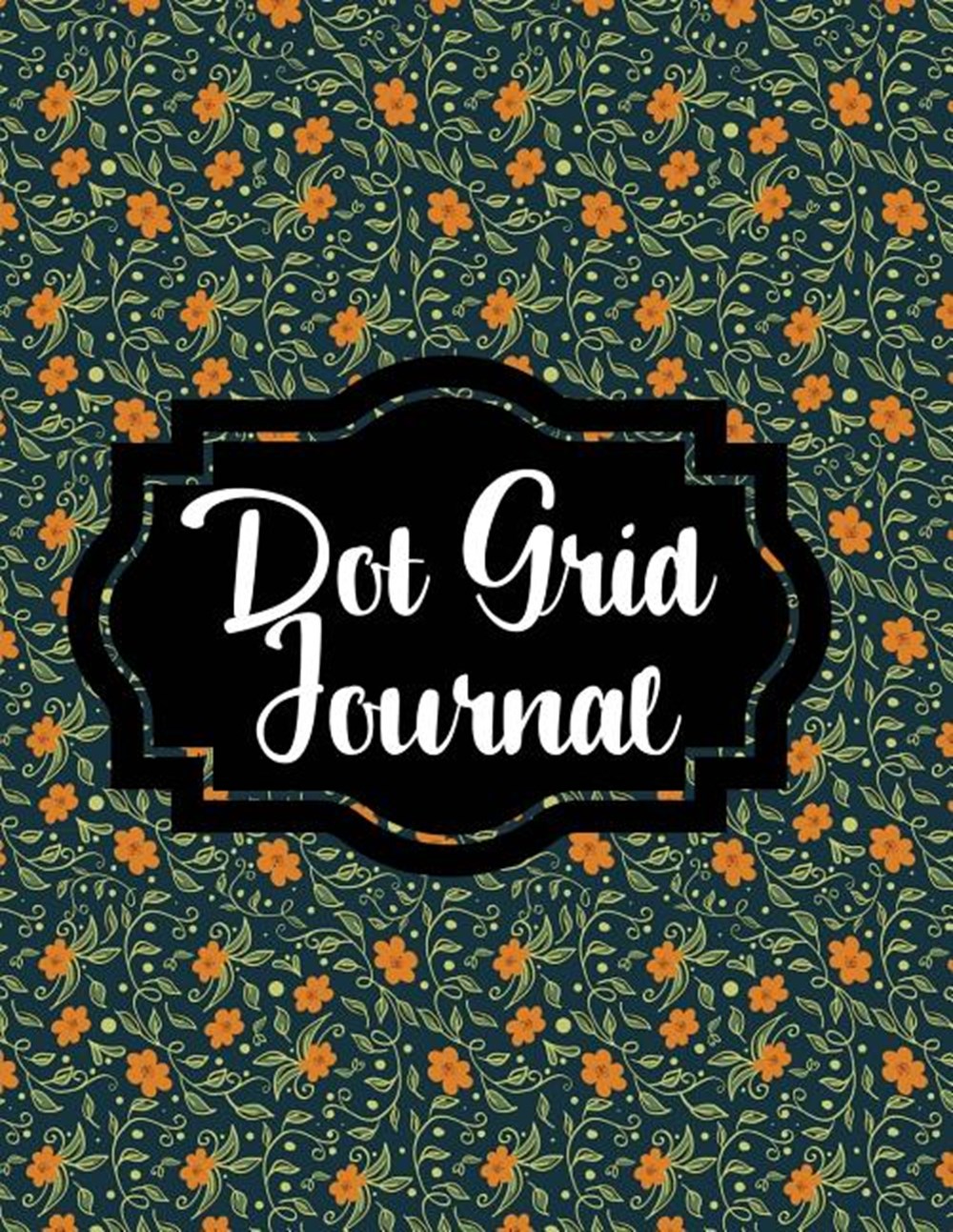 Dot Grid Journal Floral Print, 200 Pages, Dot Grid, 8.5x11, Matte