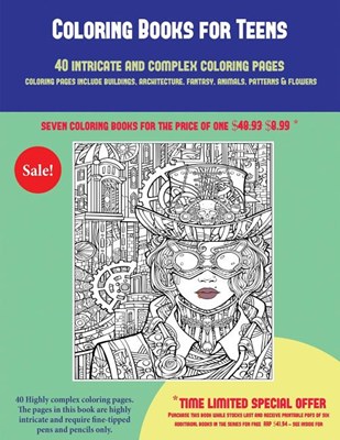 Adult Coloring Images (40 Complex and Intricate Coloring Pages) in