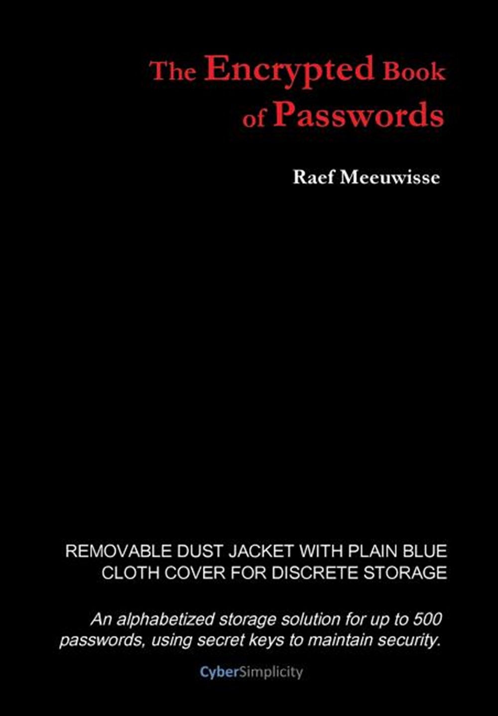 Encrypted Book of Passwords (Second Harback Removable Jacket)