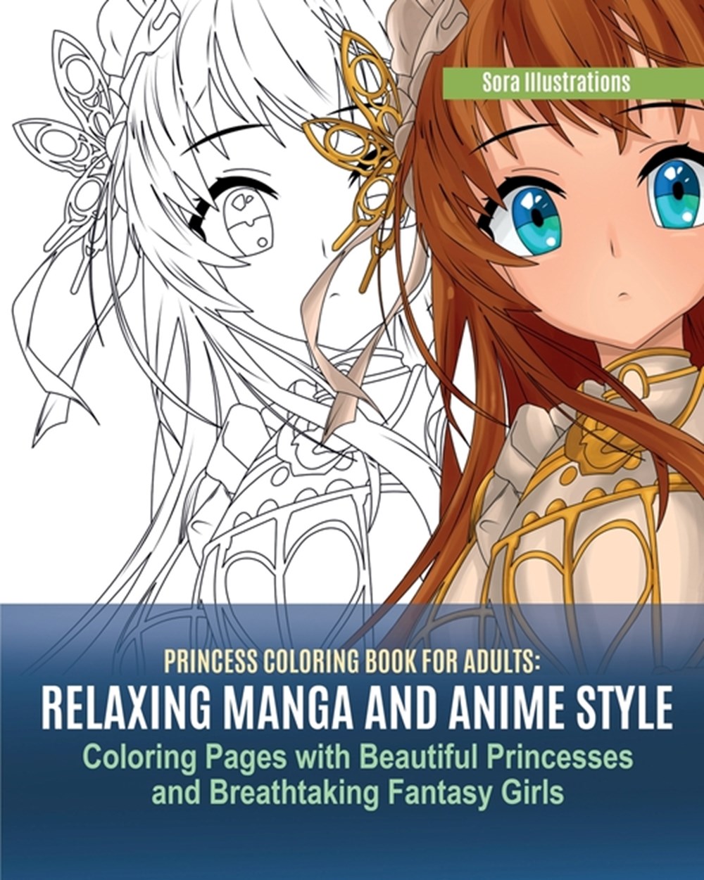Buy Princess Coloring Book for Adults Relaxing Manga and Anime ...