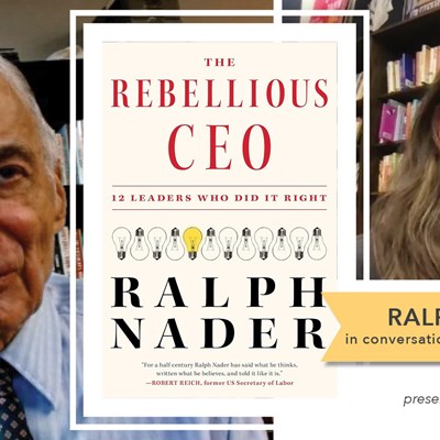 Ralph Nader in Conversation with Sally Haldorson